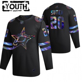Dallas Stars tröja Ryan Suter 70 2021-22 Iriserande holografisk Svart Authentic - NHL Tröjor Barn